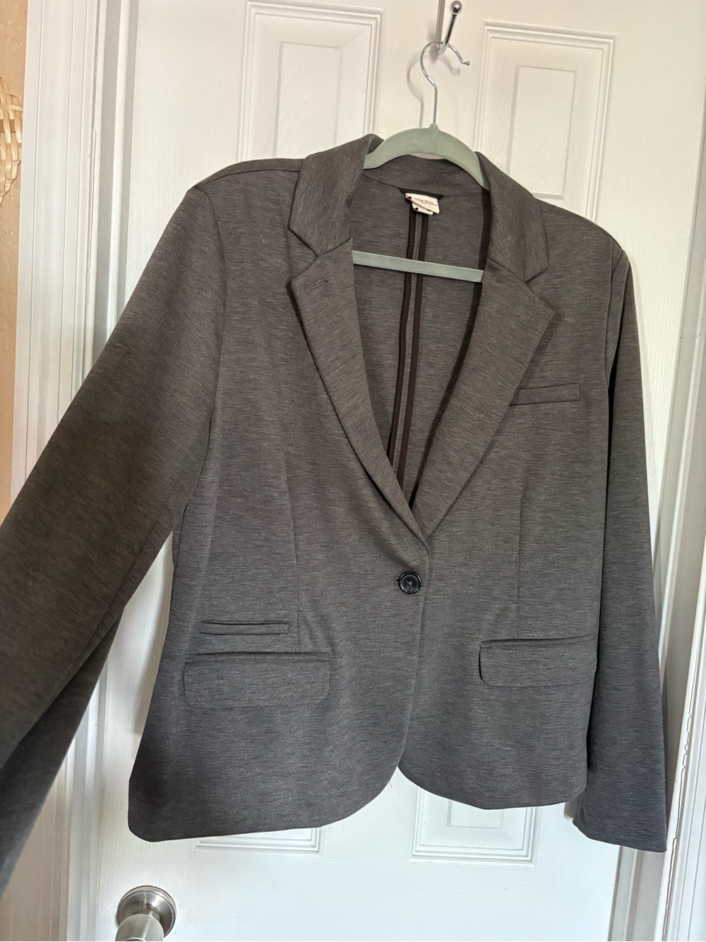 Merona Charcoal Single-Button Blazer